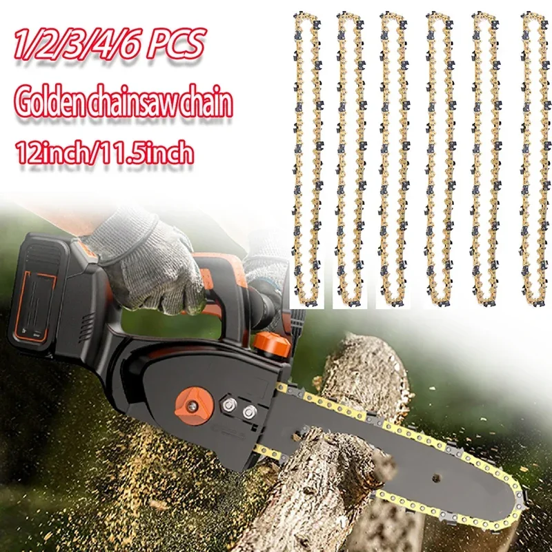 12/11,5 Zoll Kettensäge Säge kette 45 Antriebs glied 22 Cutter 3/8 "LP Pitch .050" Schneiden Holzfäller schneiden elektrische Säge teile Image