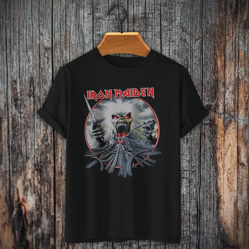 Vintage Eddie Steve Harris Dave Murray Somewhere in Time T-Shirt