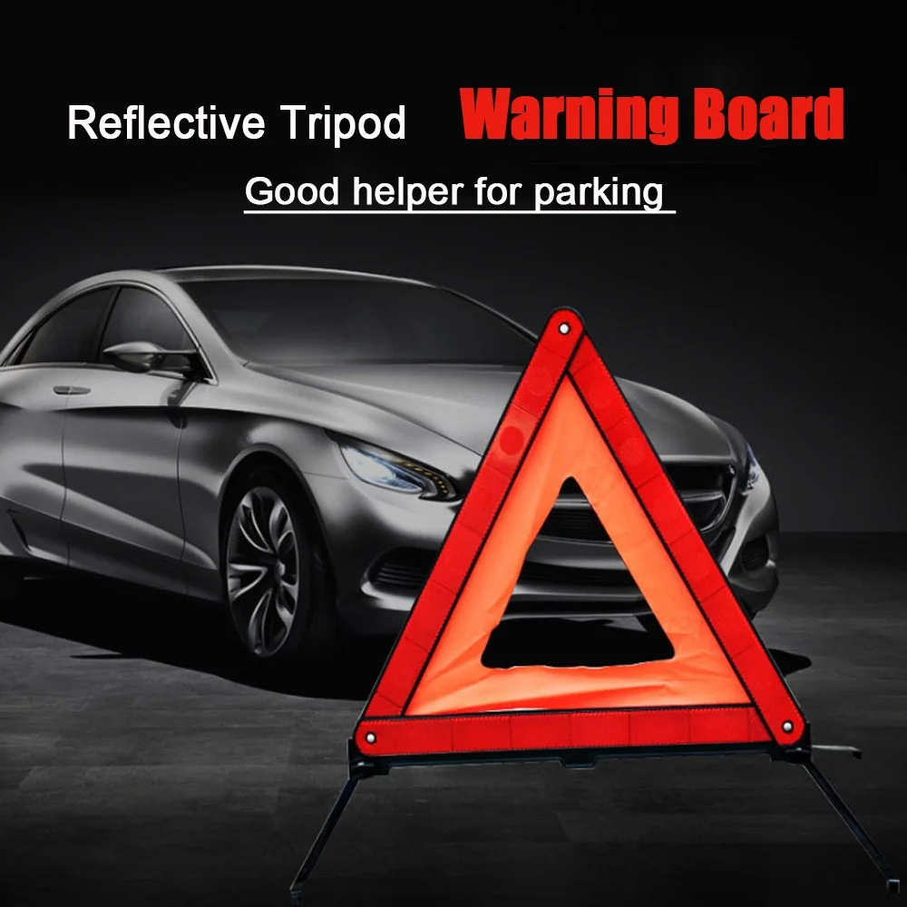 Sicherheits-Notfallstativ, Warnplatte, zusammenklappbares, reflektierendes Parkwarnstativ für Fahrzeuge Image