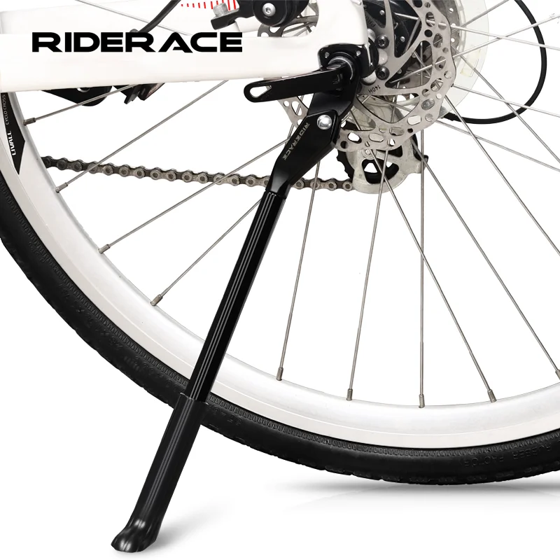 Einstellbare Fahrrad Ständer Aluminium Legierung Mountainbike Parkplatz Kick Ständer Seite Hinten Rack Halter Fußstütze MTB Zubehör Image