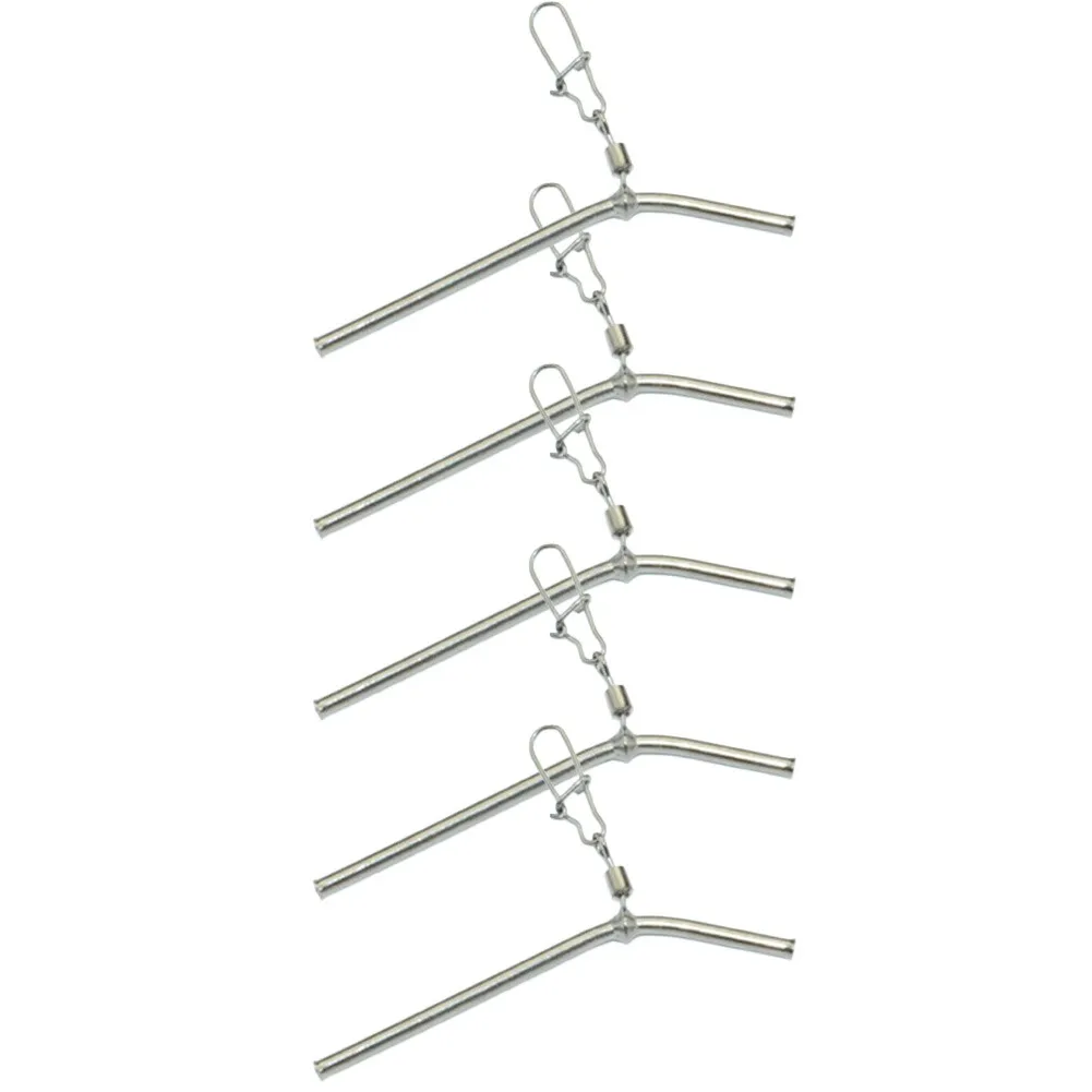 5PCS 50mm/70mm/90mm Kleine Stil Messing Rohr Angelgerät Anti Verwicklung Ausleger Angeln balance Stecker Karpfen Fisch Zubehör Image