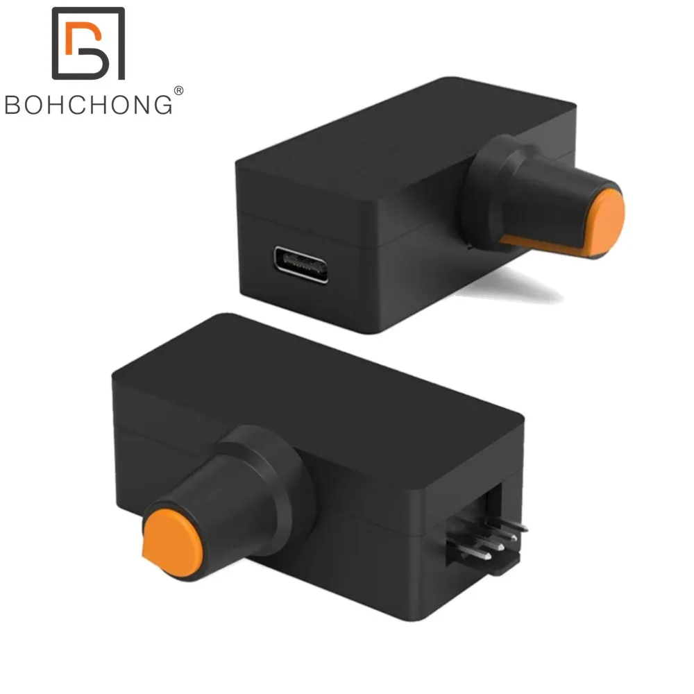 Hochleistungs-Typ-C-PWM-Geschwindigkeitsregler 12 V 4-poliger heftiger Lüfterregler PD QC Schnelllade-Stromversorgung DIY Wasserkühlung Kühler Image