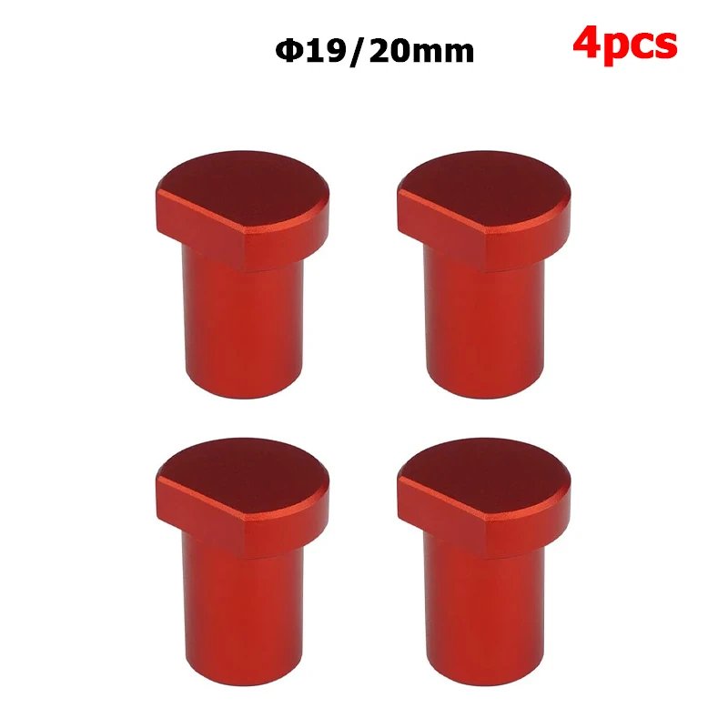 4pc Bank Hunde Werkbank Peg Bremse Edelstahl Stop Clamp Φ19/20mm Positionierung Hobeln Stecker Shop wesentliche Holzbearbeitung Werkzeug Image