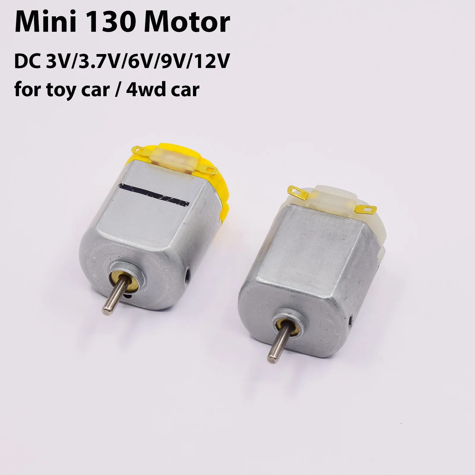 Standard FP130 Micro 15mm * 20mm Motor Starker Magnetischer Mini FK-130 Kohlebürstenmotor DC3V 6V 9V 12V Hochgeschwindigkeits-DIY 4WD Spielzeugauto Image