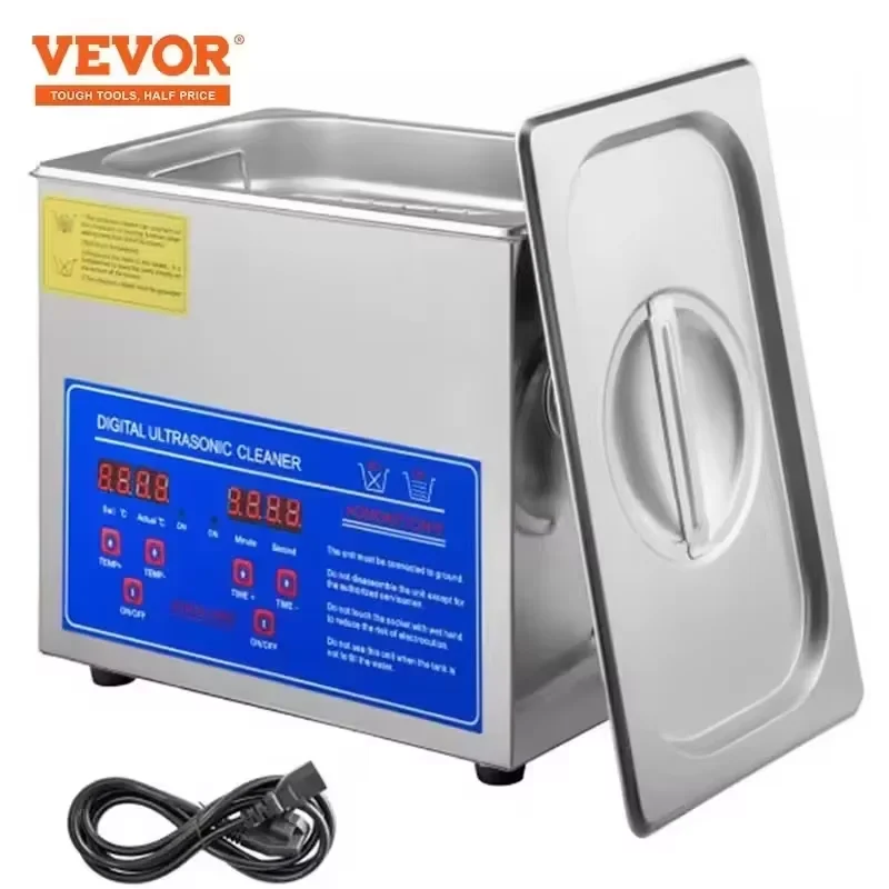 VEVOR Ultraschallreiniger Ultraschallreiniger Tragbare Ultraschallreinigungsmaschine Multifunktions 1,3L-30L Geschirrspüler Haushaltsgerät Image