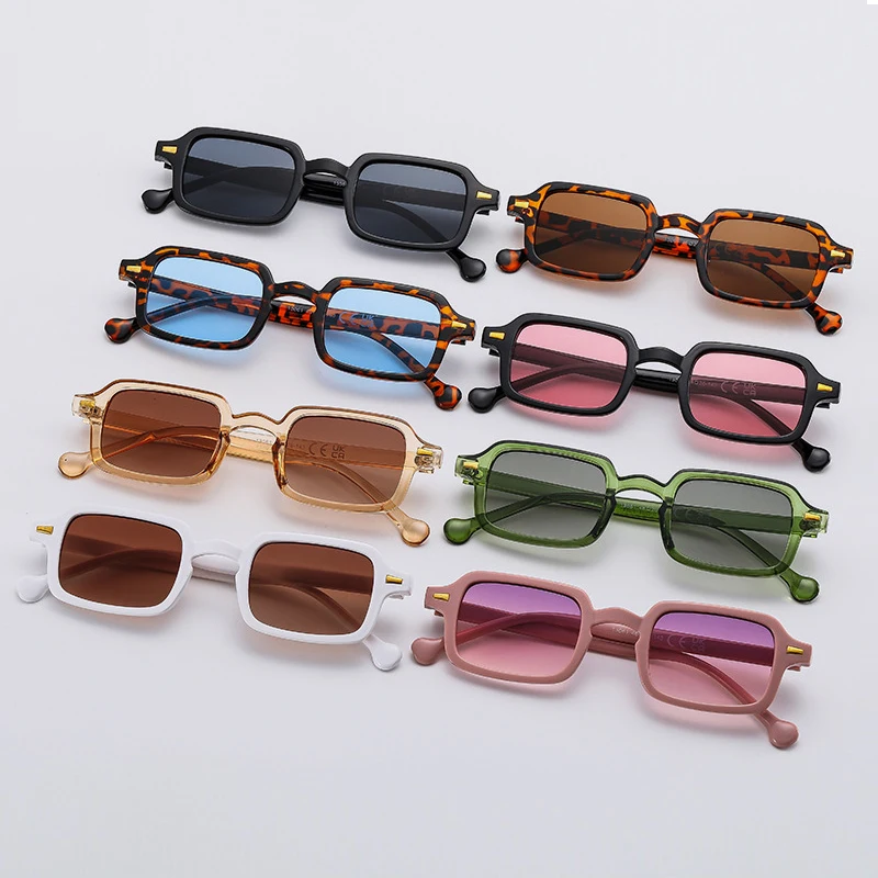 Luxuriöse rechteckige Sonnenbrille für Damen, ovale Vintage-Marken-Designer-Sonnenbrille, quadratische Sonnenbrille für Herren, Damen-Sonnenbrille Image