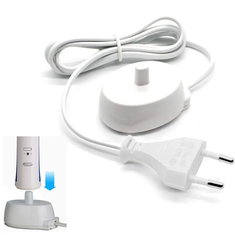 EU/USB-Ladegerät, passend für Oral B Braun elektrische Zahnbürste, iO-Serie 3, 4, 5, 6, 1000/3000/5000/7000/7500, wasserdichte induktive Basis