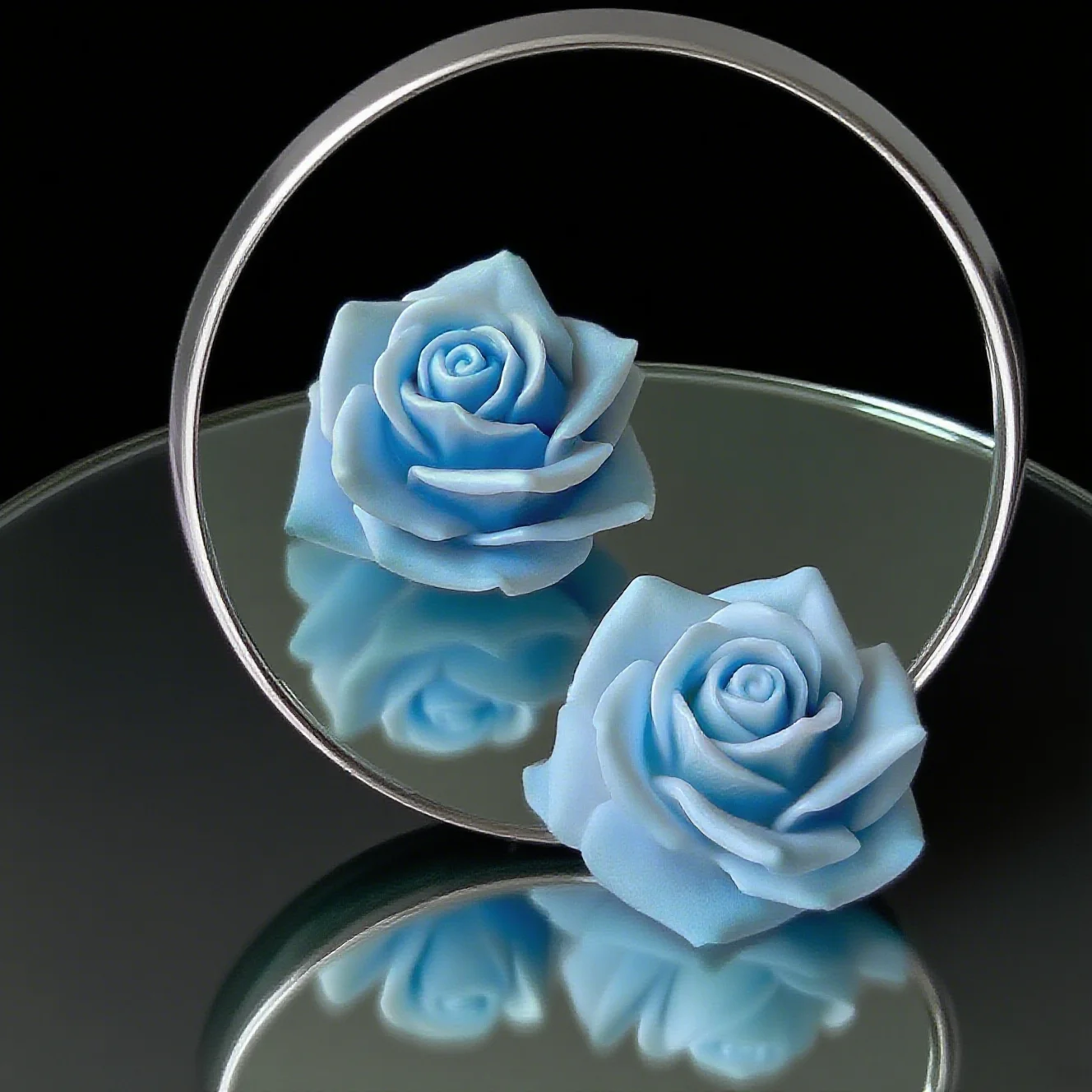 3D Rose Blume Silikon Form Auto Dekoration Aroma Kerze Gips Harz Formen Handgemachte Süßigkeiten Schokolade Backen Werkzeug Image
