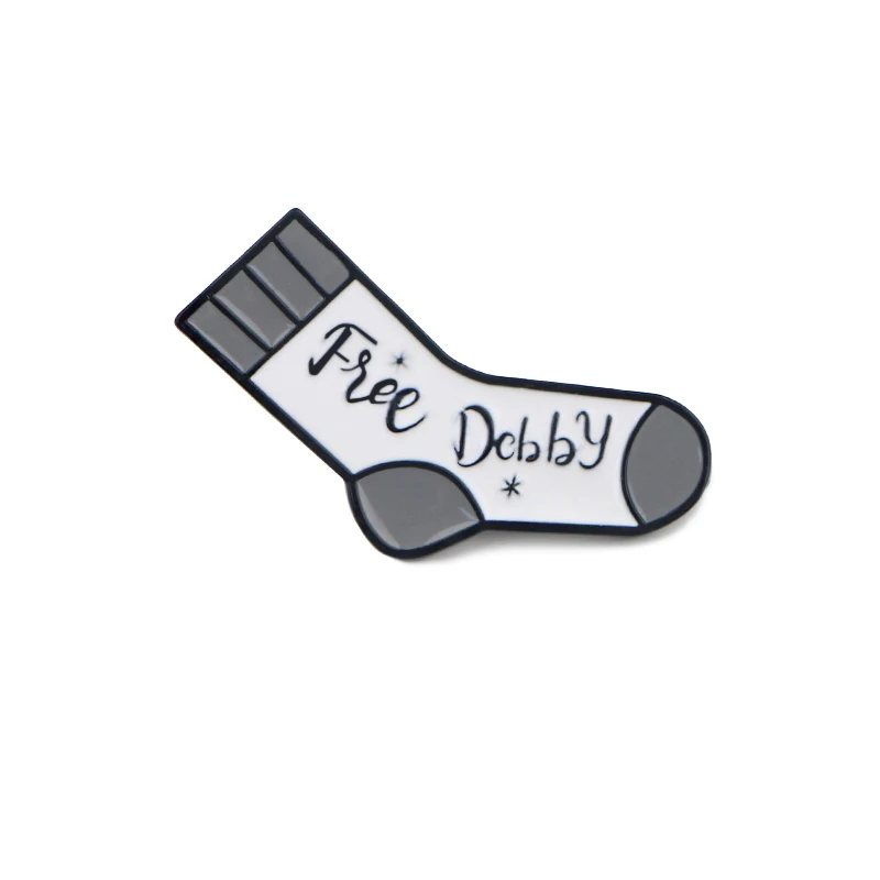 Kawaii Socken Emaillierte Broschen Nette Magische Pins Kleidung Rucksack Revers Abzeichen Mode Schmuck Zubehör Für Freunde Geschenke Image