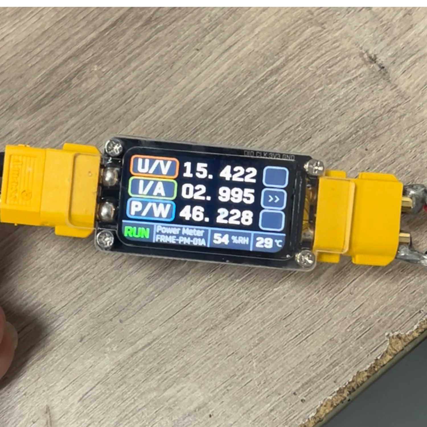 30A XT60 Bidirektionales Amperemeter Leistungsmesser Anzeige Spannung Strom Temperatur Luftfeuchtigkeit Monitor RC Batterieladung Entladetester Image