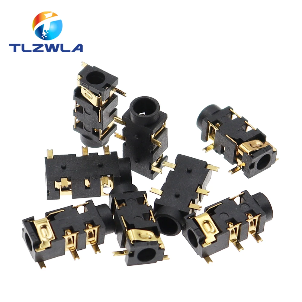 20PCS 3,5mm Kopfhörer Jack PJ-327A PJ327A PJ-327 Audio Jack 5 Pin SMD SMT MP3 Zubehör PJ-327A Hohe Qualität Image