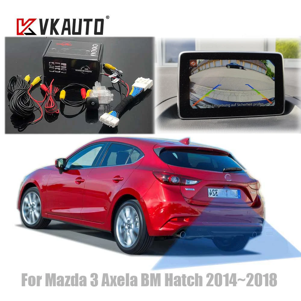 Vkauto für mazda 3 mazda3 Fließheck bm bn 2014 ~ 2018 für mazda connect add backup reverse park kamera c20 pins adapter kabel Image