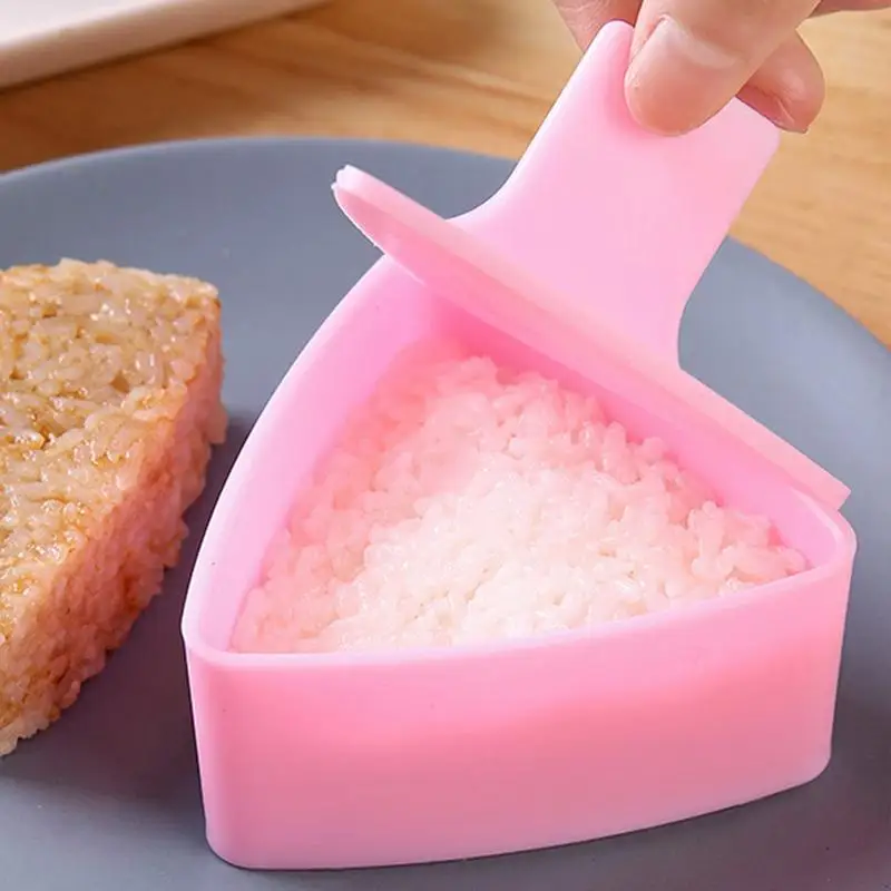 DIY Sushi Form Onigiri Reis Ball Lebensmittel Presse Transparent Dreieckige Sushi Maker Form Sushi Kit Küche Bento Zubehör Image