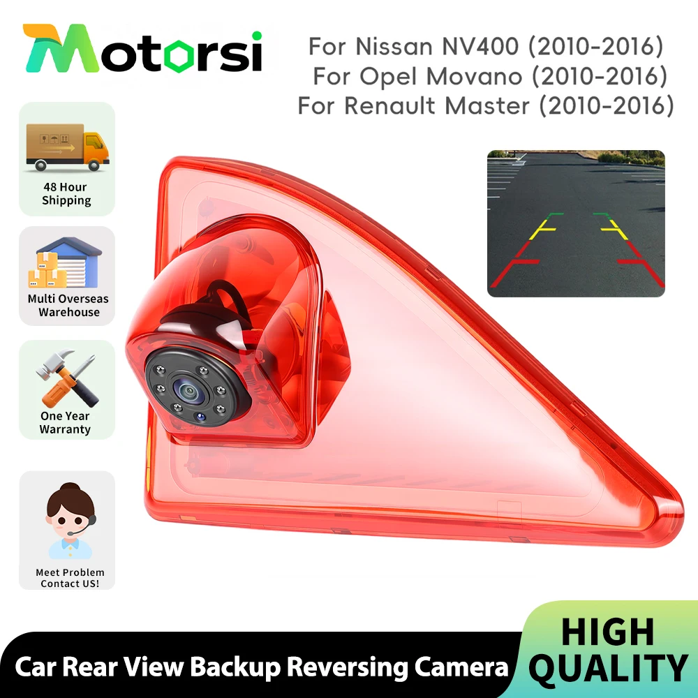 Motorsi Für Renault Master Nissan Nv400/Opel Movano 20 Hohe Bremslicht Rückansicht Kamera IP67 Wasserdichte Backup Reverse Kamera Image