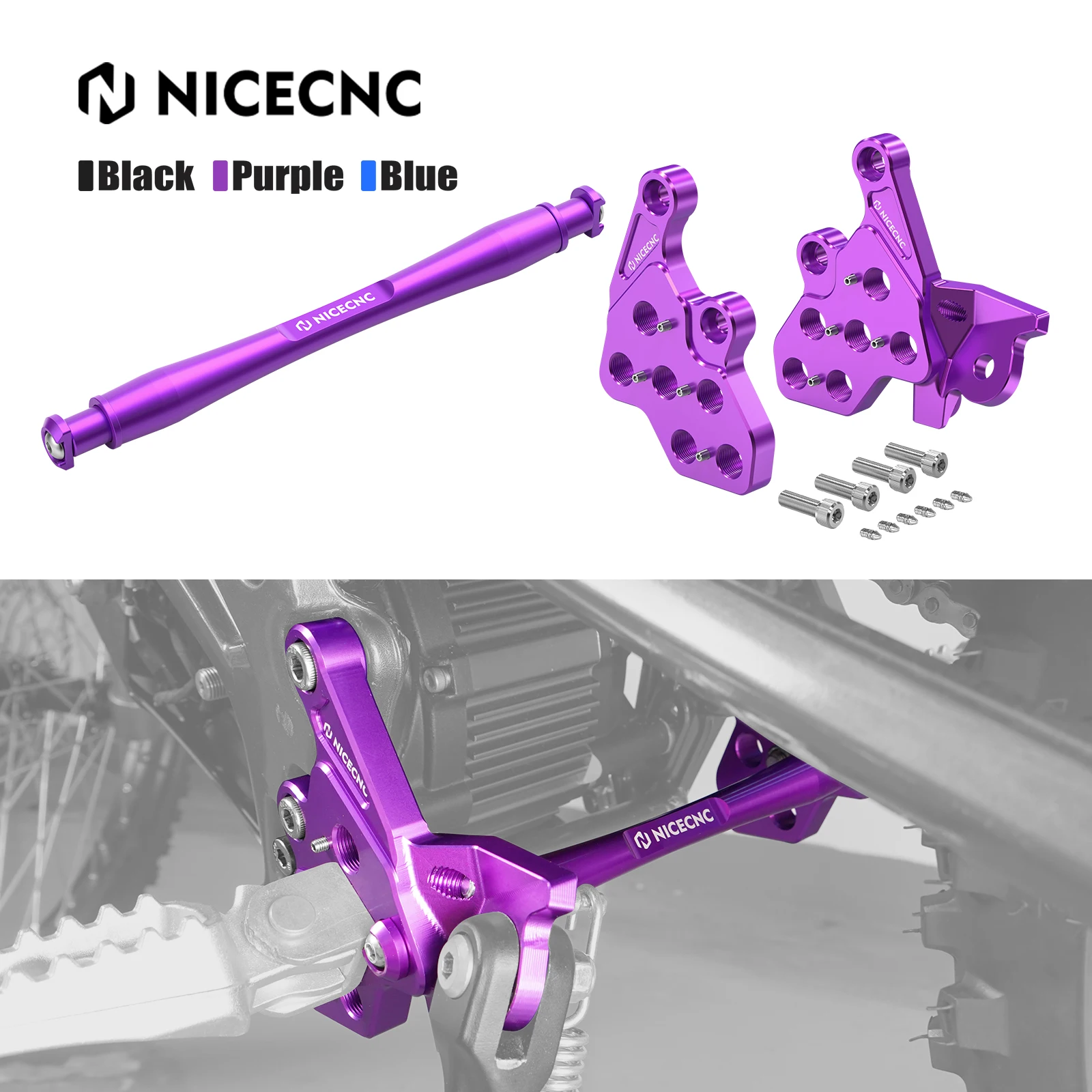 2025 2024 für Surron Light Bee X S L1E Surron Elektrofahrrad Fußrasten Halterung Fußstütze Stützstrebe Kit Segway X160 x 260 Image
