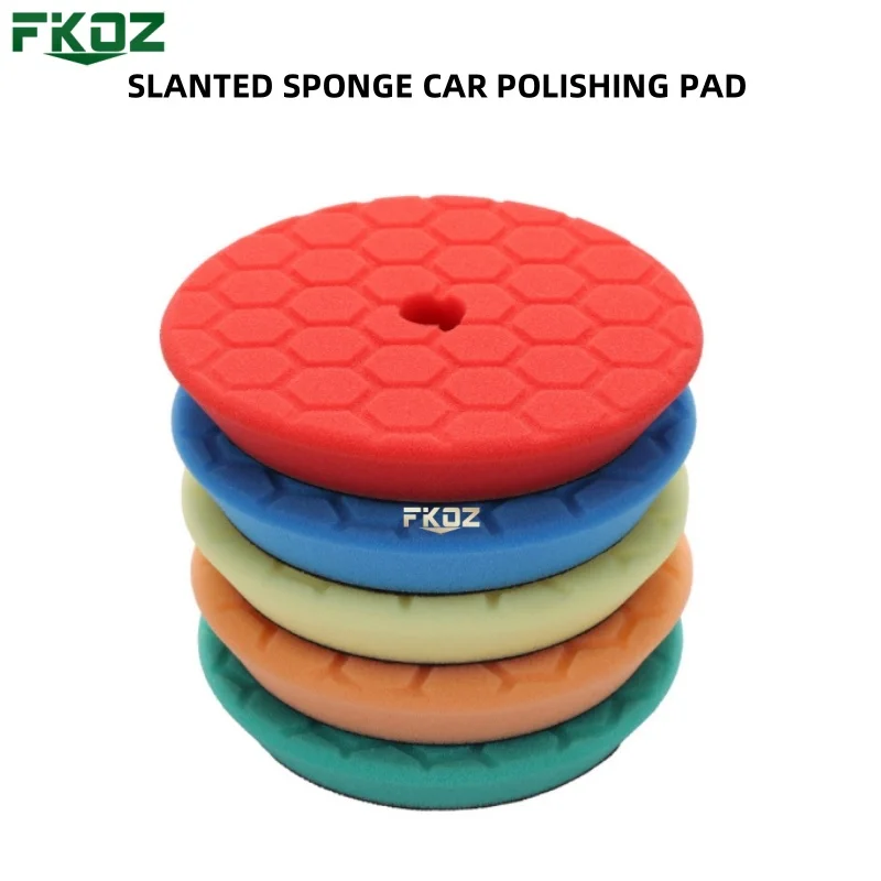 6/7 zoll Auto Polieren Pad Schwamm Polieren Wachsen Sauber Polnischen Puffer Bohrer Rad Polierer Entfernt Kratzer Auto Polieren Disc Image