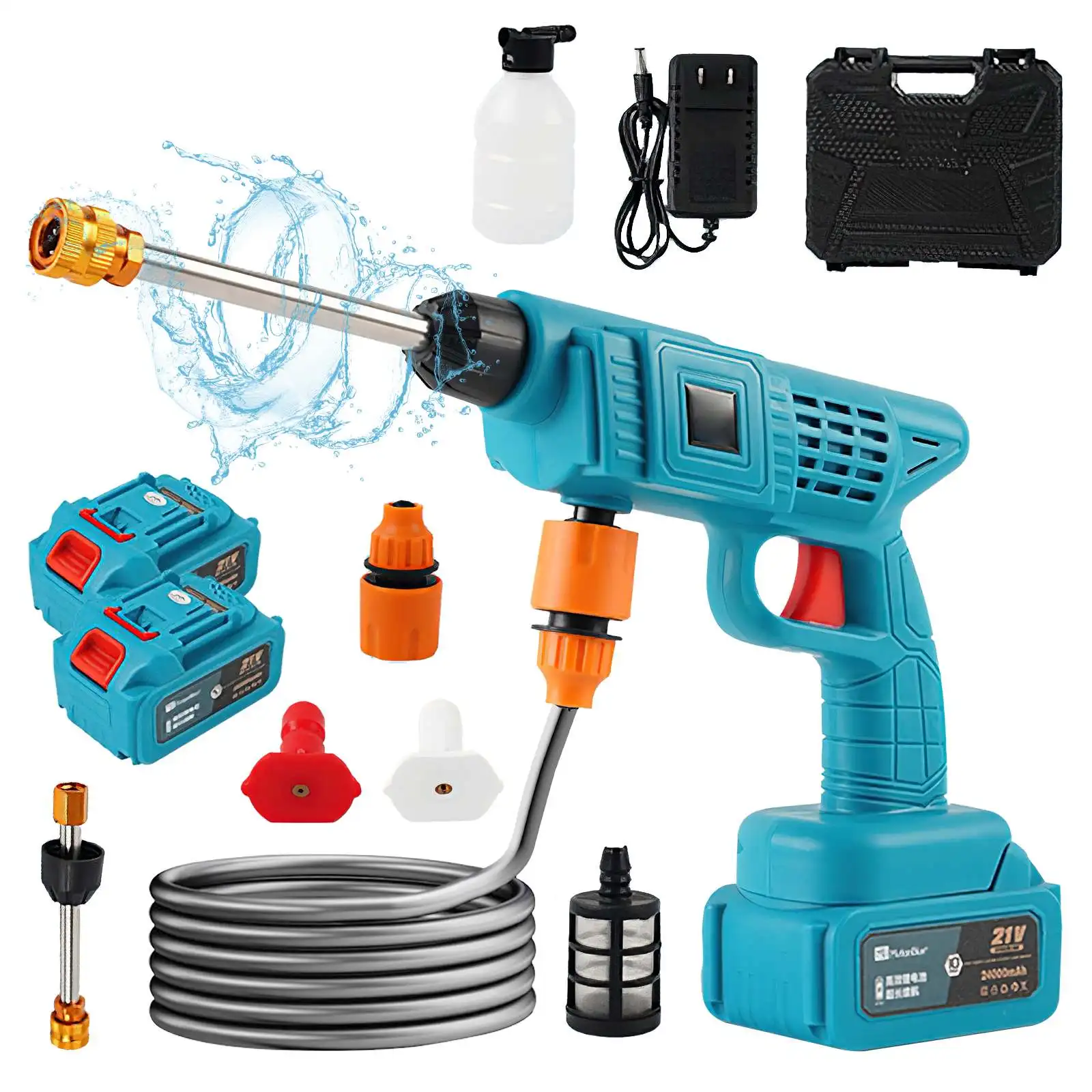 Cordless Hochdruck Waschen Waschmaschine Gun Generator Elektrische Spray Reiniger Garten Hof Waschmaschine Für Makita 18V Batterie