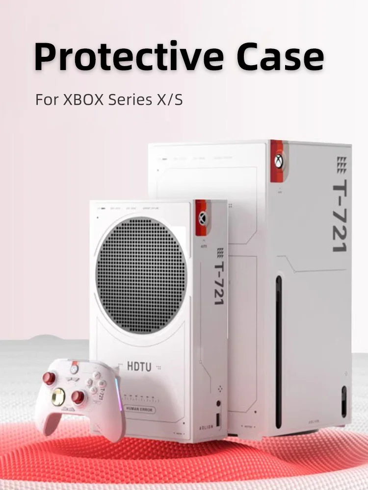 Aolion PU Komplettset Schutzaufkleber für XBOX Serie X/S Shell Zubehör Schutzhülle Harte Frontplatte Passform Image