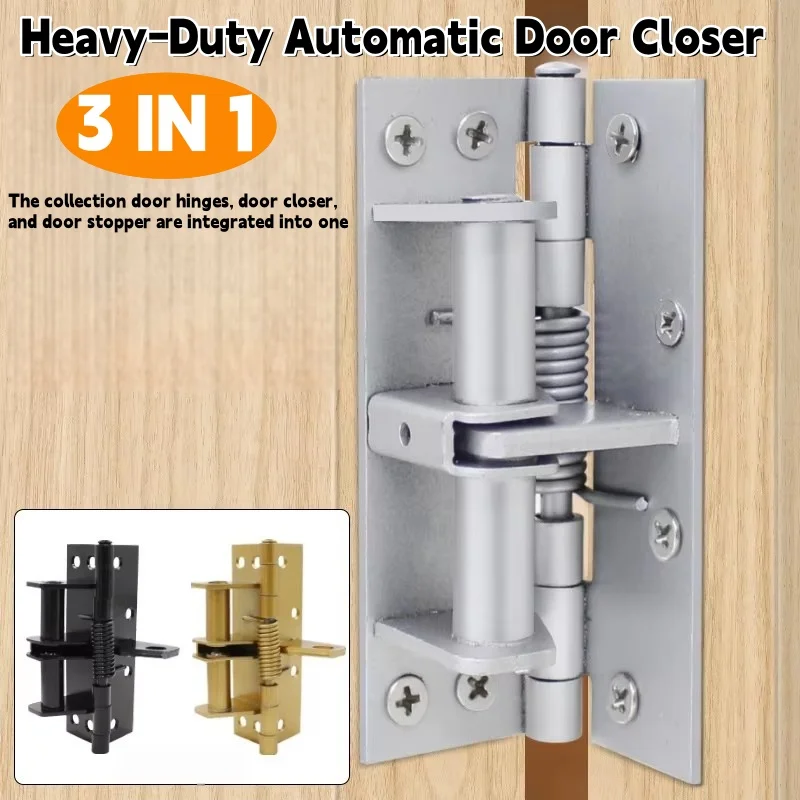 Neuer 3-in-1-Türstopper mit automatischer Hochleistung, Federscharniere und 90-Grad-Positionierung für gewerbliche/wohnbare Türen Image