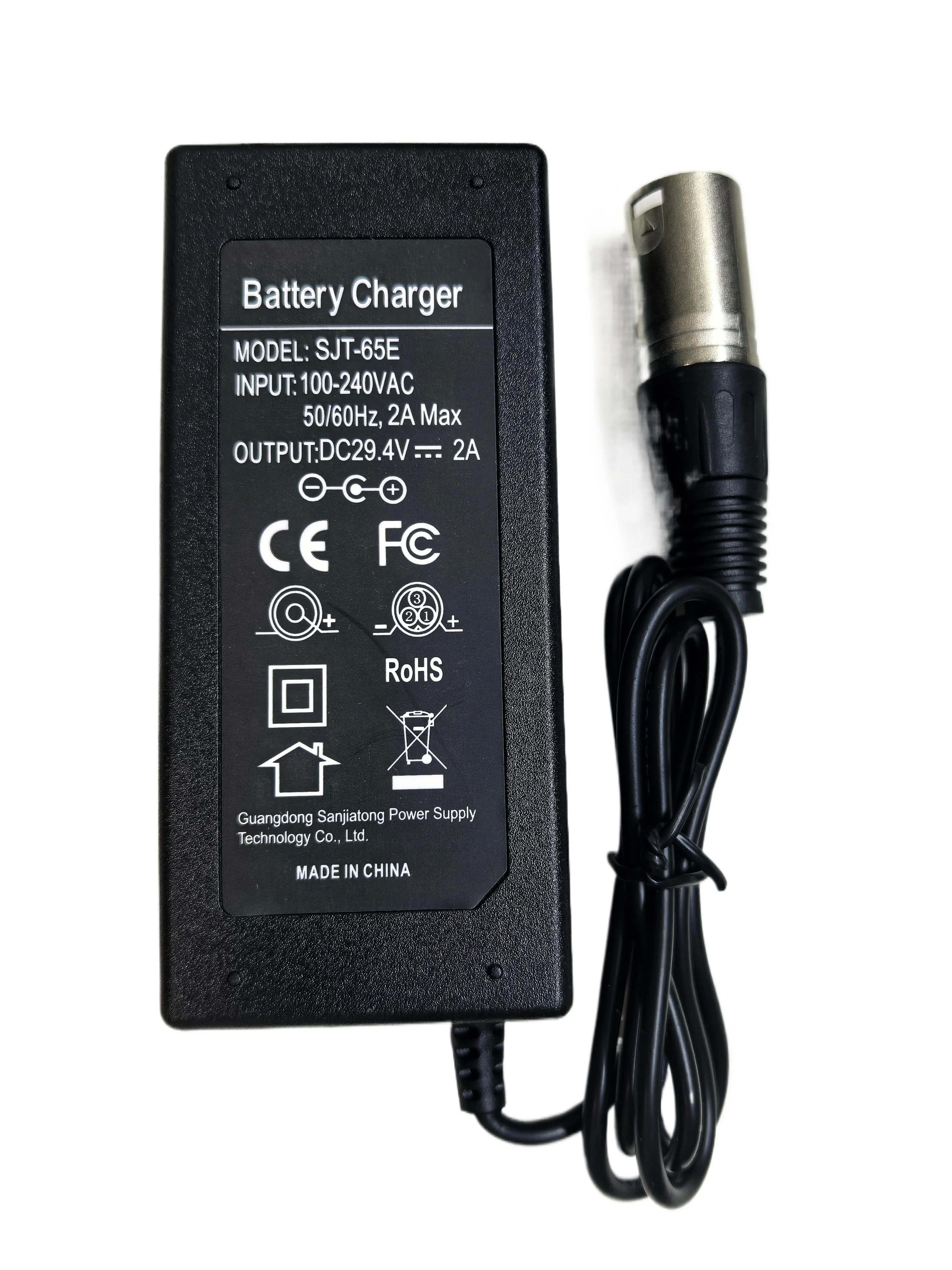 29,4 V 2 A Ladegerät für 24 V 25,2 V 25,9 V 29,4 V 7S Lithium-Akku 29,4 V Ladegerät E-Bike-Ladegerät XLRM-Anschluss Image