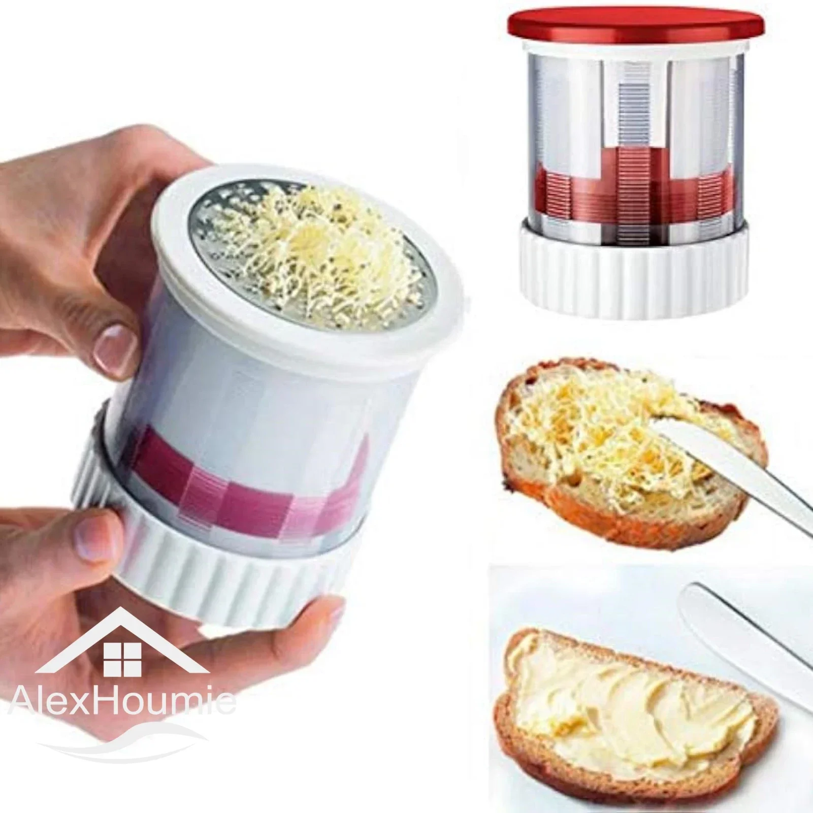 Manuelle Käses ch neider Chese Cutter Butter mühle Streich fähige Butter Käse Gadgets Reibe Mühle mit Deckel Butter Spender Shredder Image