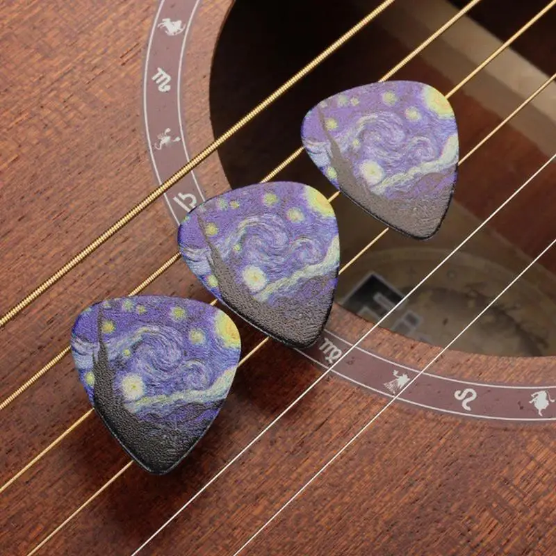 3 stücke Gitarren picks Mediator Dicke 0,46 0,71 0,96mm Universal Gitarren Pick für alle Gitarren E-Gitarre Bass Ukulele Image