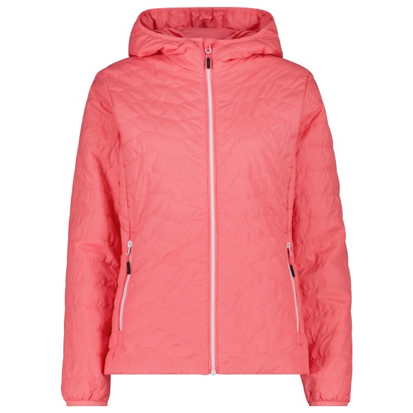 CMP - Women's Padded Jacket Fix Hood - Kunstfaserjacke Gr 46 rosa/rot