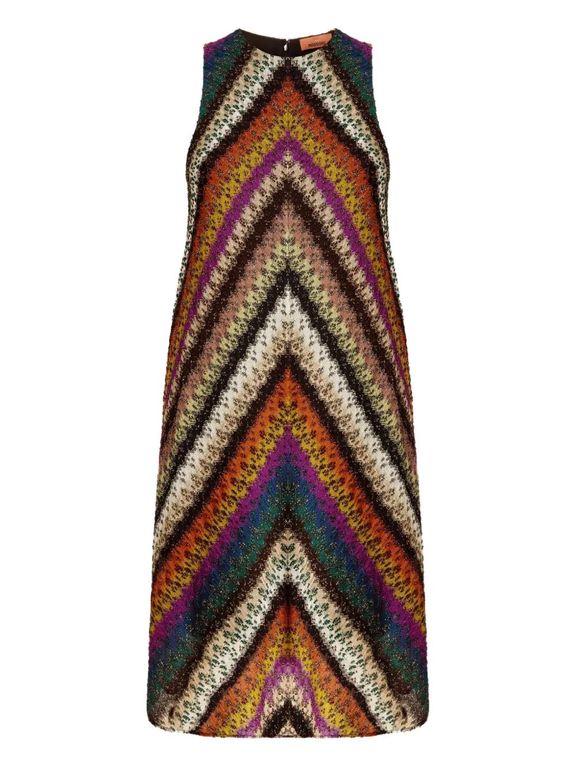 Robe Courte À Motif Zig-Zag - Orange - Missoni Dresses