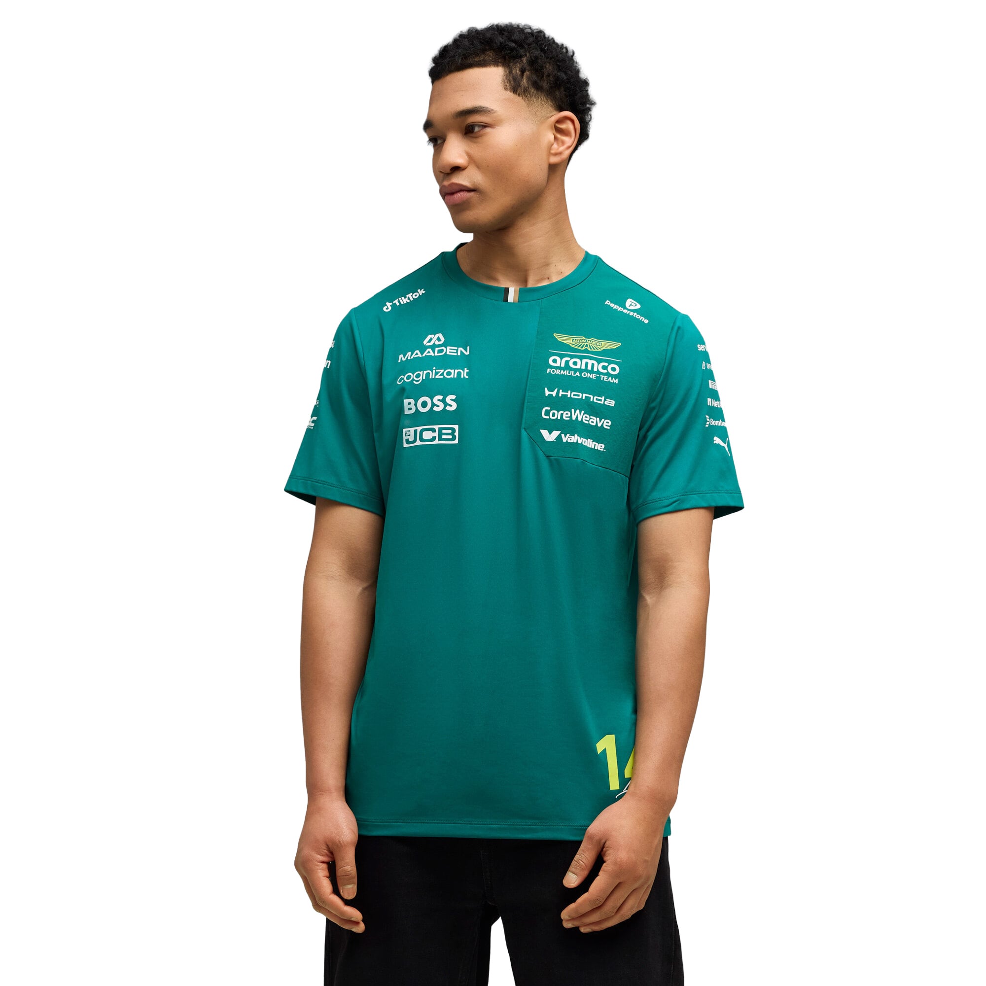 T-shirt pilote Aston Martin F1 Aramco Cognizant F1 2026 Fernando Alonso Team - unisexe Taille: L