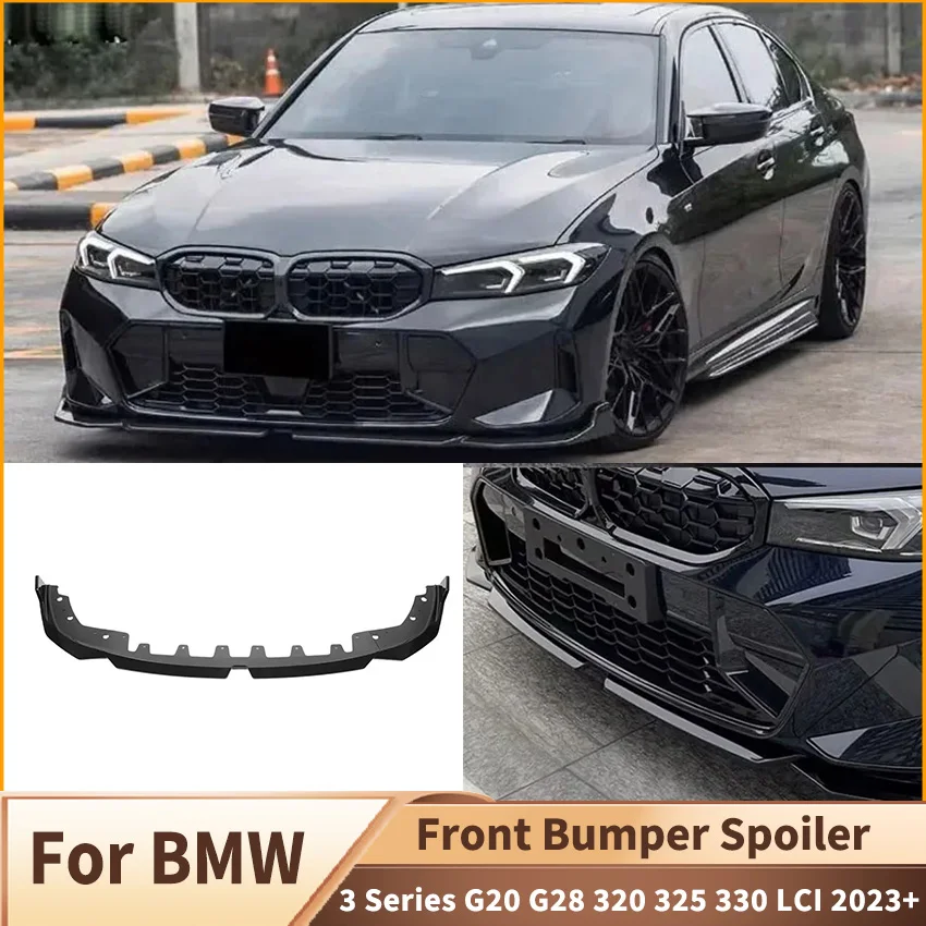 Kit corpo diffusore spoiler paraurti anteriore stile MP per BMW Serie 3 G20 G28 320 325 330 LCI 2023 + splitter anteriore accessori auto