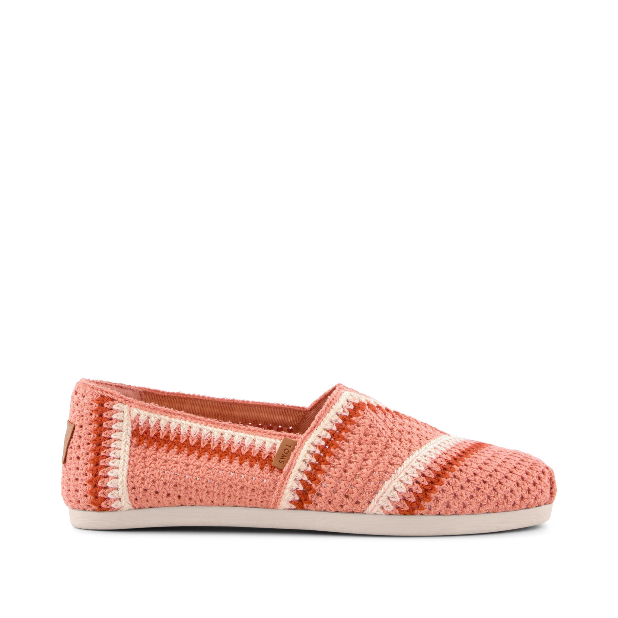 Women's Alpargata Classic Bloom Crochet | Pink/Multi | Size 9.5 | TOMS Official Site - Shoes, Accessories, & Apparel