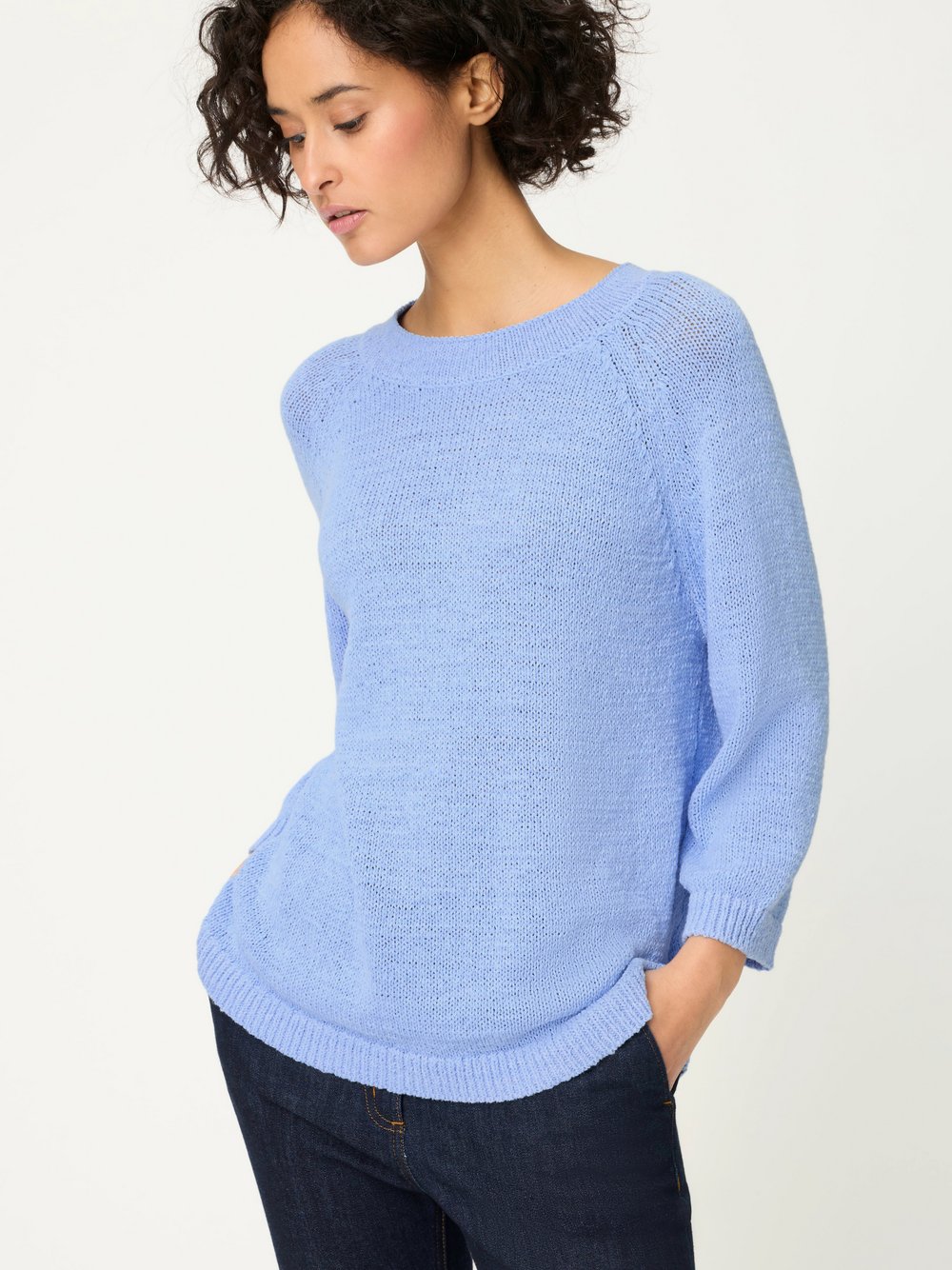 Olsen Strickpullover Damen hellblau, 44 Image