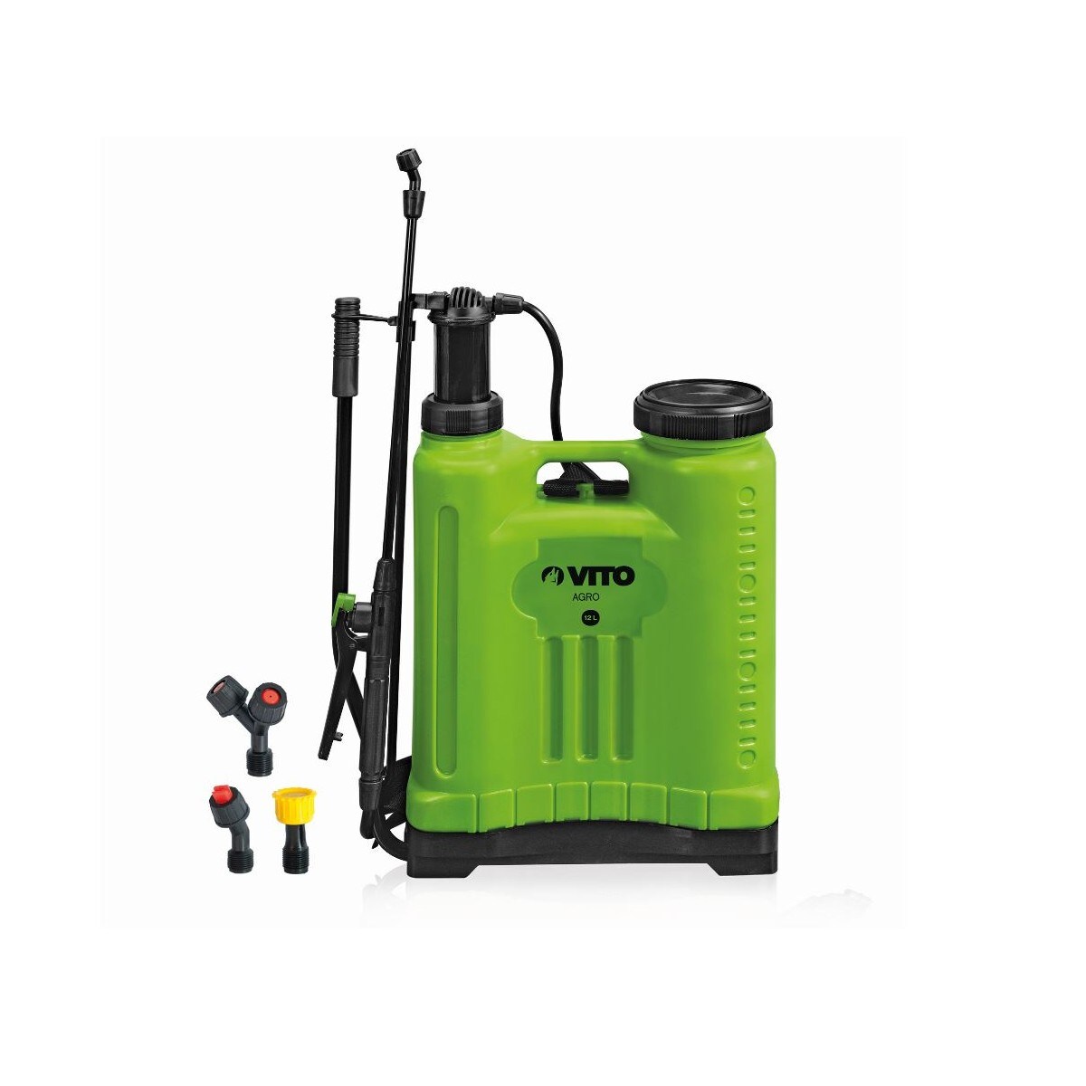 vitoGARDEN Handsprühgerät 12L Spray und Jet Gemüse und Garten Zubehör 3 VITO-Düsen Image