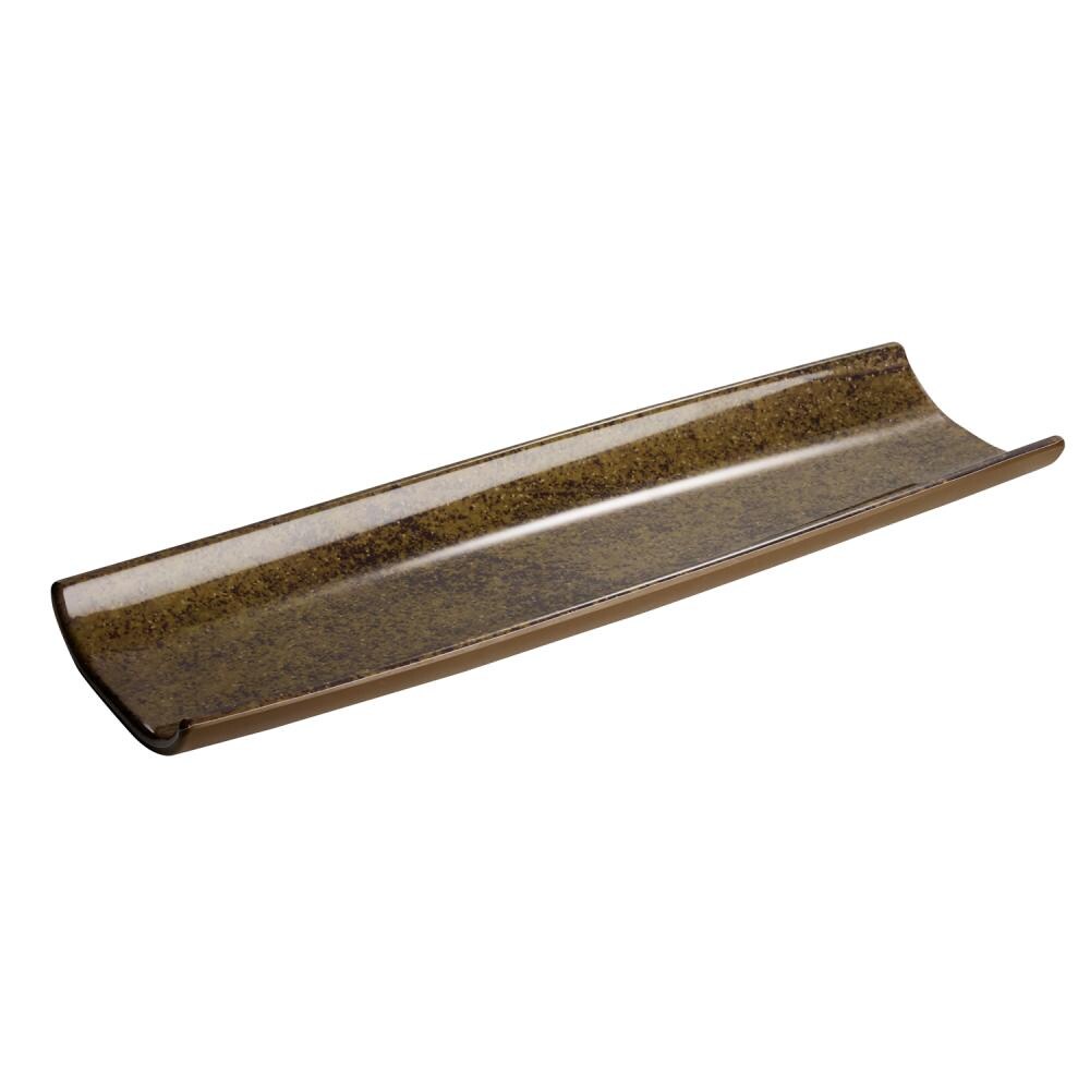 APS 85553 Tablett / Sushiboard UMI - Melamin braun, 41 x 13 cm, stapelbar, spülmaschinengeeignet Image