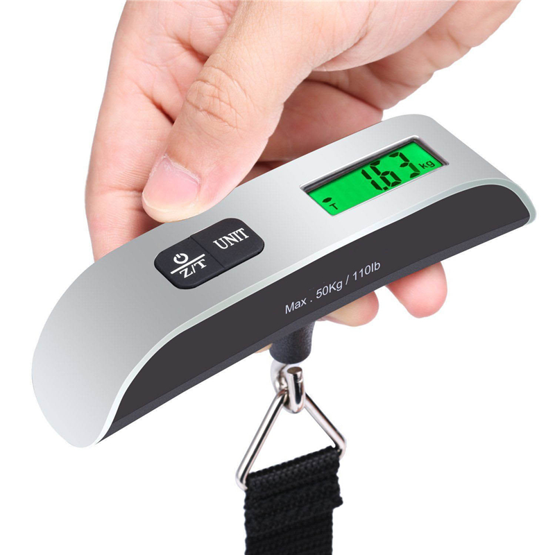 Portable Digital Luggage Scale Travel Baggage Weight Scale With LCD Display hook Style