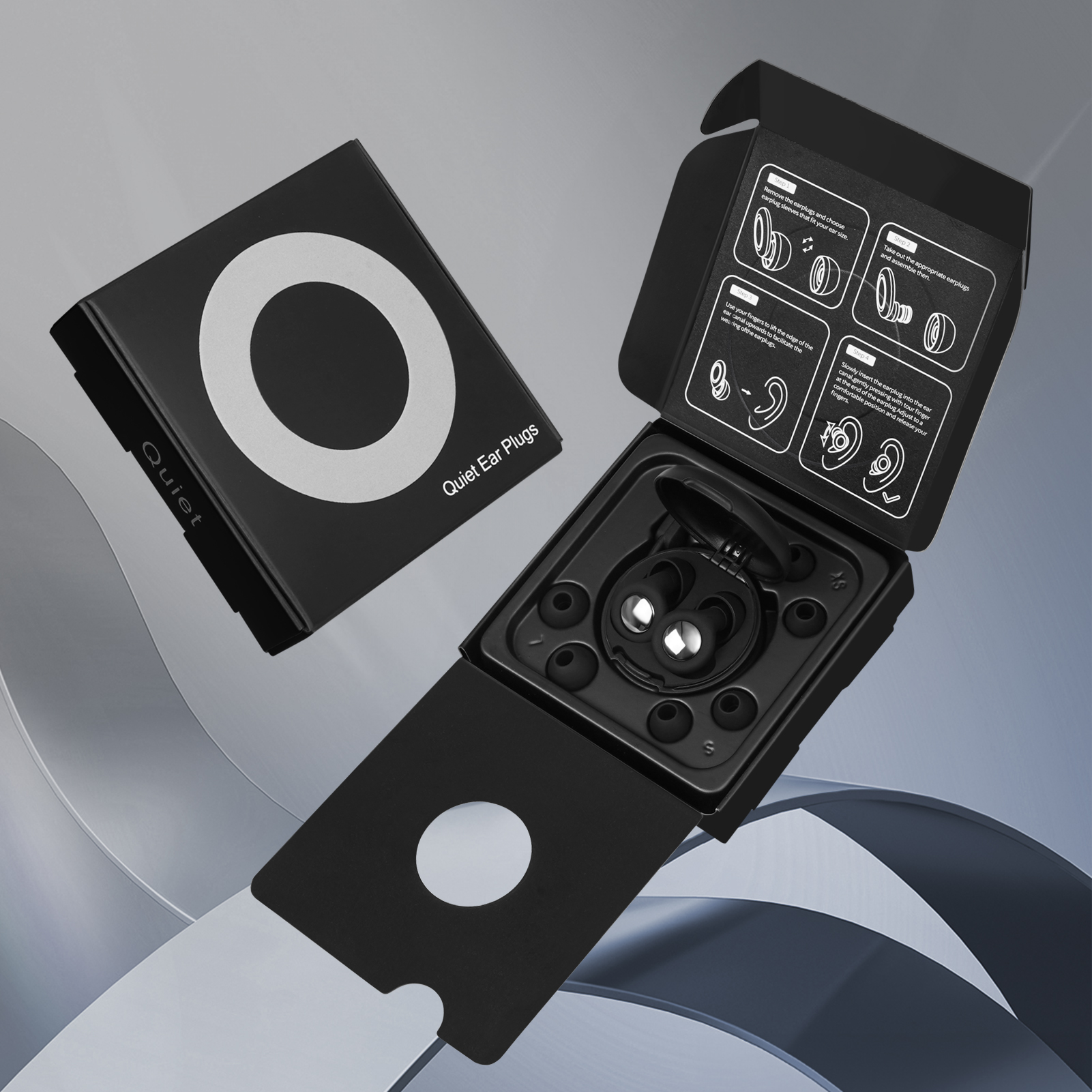 Super Soft Noise Reduction Ear Plugs For Sleep, Travel, And Work Reusable Hearing Protection white