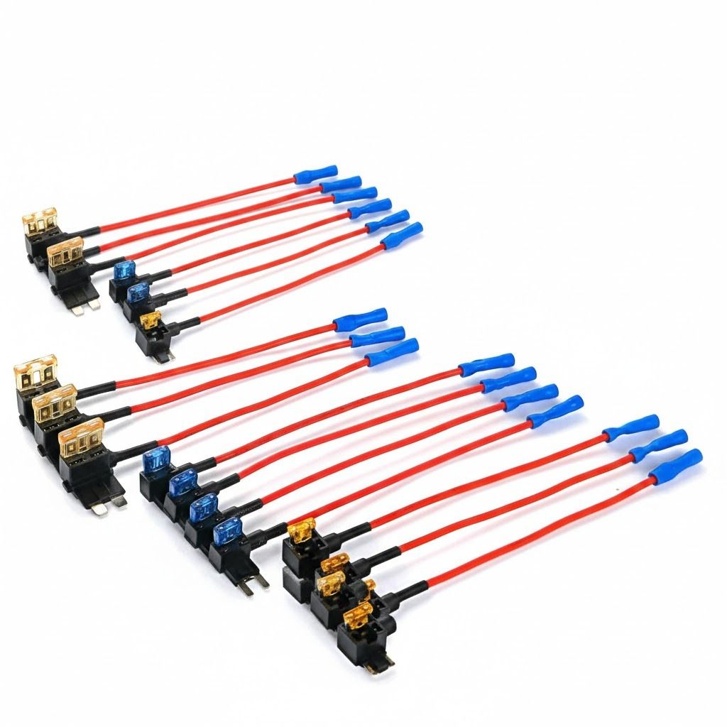 Car Add a Circuit Fuse Adapter, Standard & Mini TAP Blade Fuse Holder For Quick Accessory Wiring Car Add a Circuit Fuse Adapter, Standard & Mini TAP Blade Fuse Holder For Quick Accessory Wiring