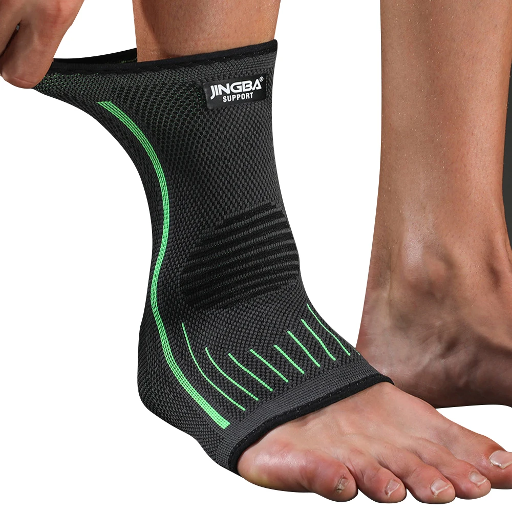Elastic Ankle Support Brace, Breathable Compression Sleeve For Stability black m