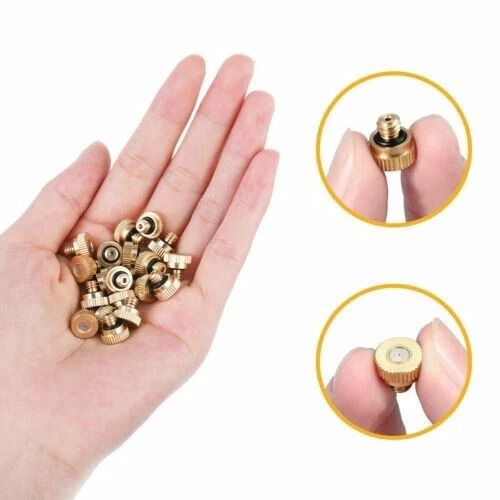 Brass Misting Nozzles For Outdoor Cooling System Mister Sprinkler Garden Sprayer Brass Misting Nozzles For Outdoor Cooling System Mister Sprinkler Garden Sprayer