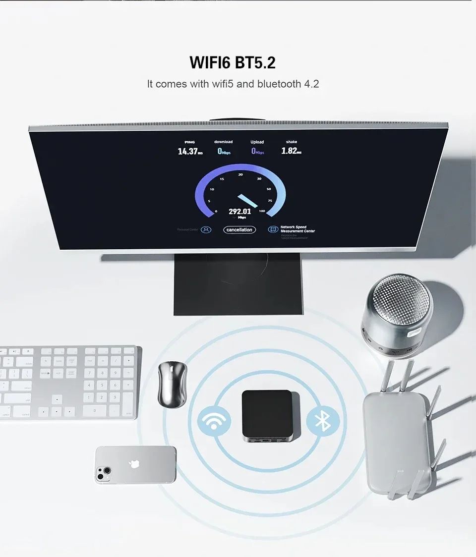 Intel I9 Windows 11 Pro Mini PC 12GB RAM 512GB SSD WiFi 6 Compact Desktop Computer intel I9 9900u 16gb Ram 1tb Ss