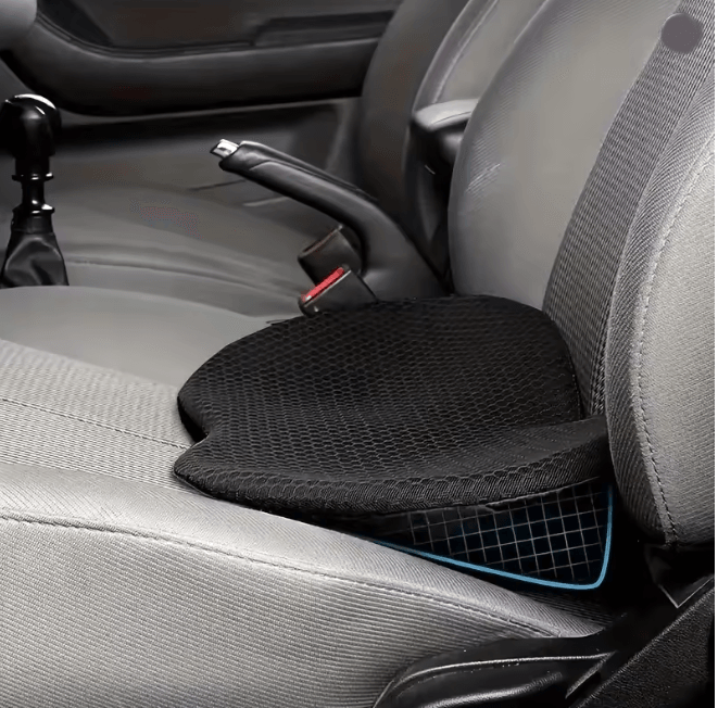 ErgoDrive 2 In 1 Memory Foam Car Seat Cushion For Sciatica And Lower Back Support red