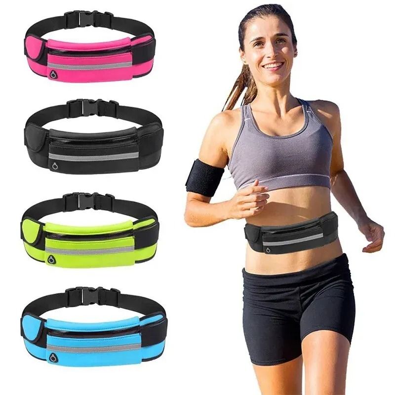 Colorful Waterproof Neoprene Running Fanny Pack Waist Bag pink