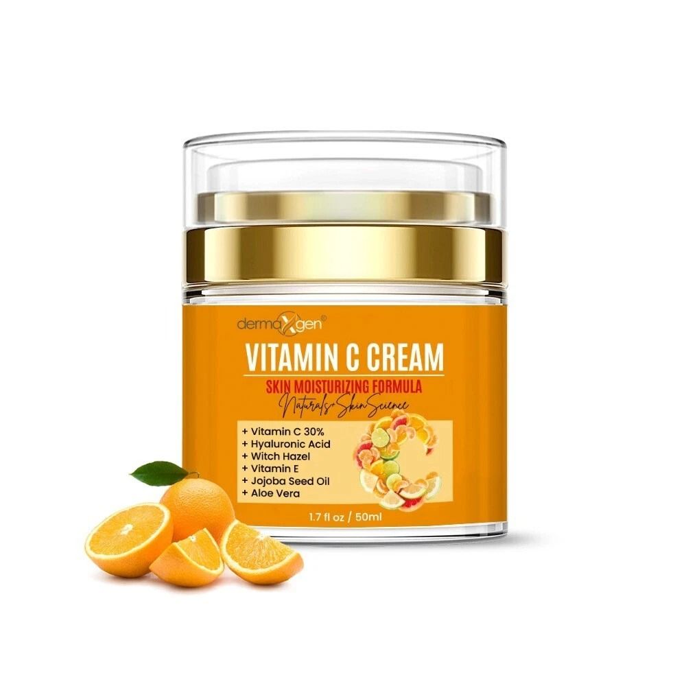 Dermaxgen Vitamin C Moisturizing Face Cream With Hyaluronic Acid & Aloe Vera Dermaxgen Vitamin C Moisturizing Face Cream With Hyaluronic Acid & Aloe Vera