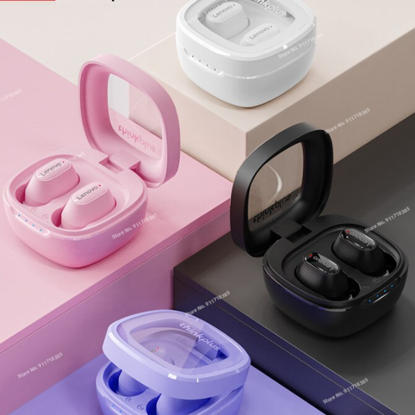 Bluetooth Wireless Earphones With Noise Reduction & Touch Control Sport HiFi TWS Earbuds pink