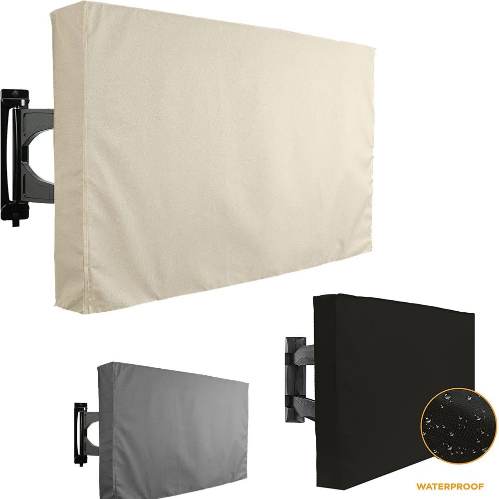 WeatherShield Outdoor TV Cover Waterproof Dustproof Protector For 3265 Inch Screens beige 60 65inch