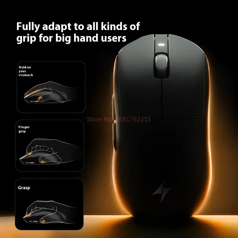 ATK A9 Ultra 8K Wireless Gaming Mouse 53g Tri Mode Precision For Competitive Play a9 Air Ultimate Orange
