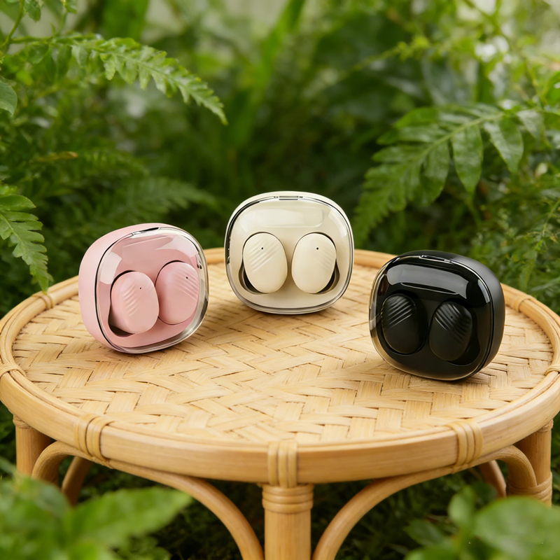 Wireless TWS Bluetooth Earphones Noise Cancelling Headset With Microphone For Crystal Clear Calls And Superior Sound black