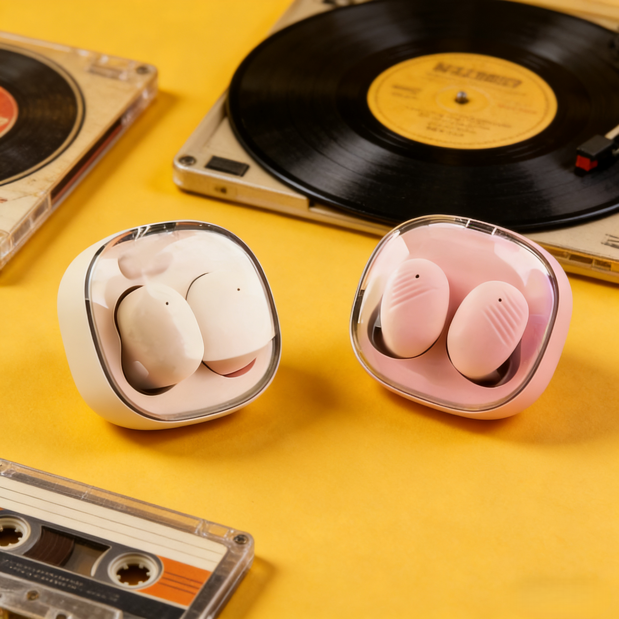 Premium Wireless Bluetooth Headset Palace Class Sound Quality Perfect For Music Lovers pink