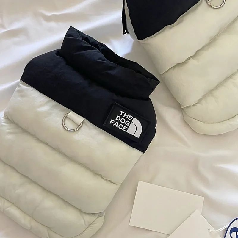 Warm Cotton Down Dog Winter Coat blue2 s