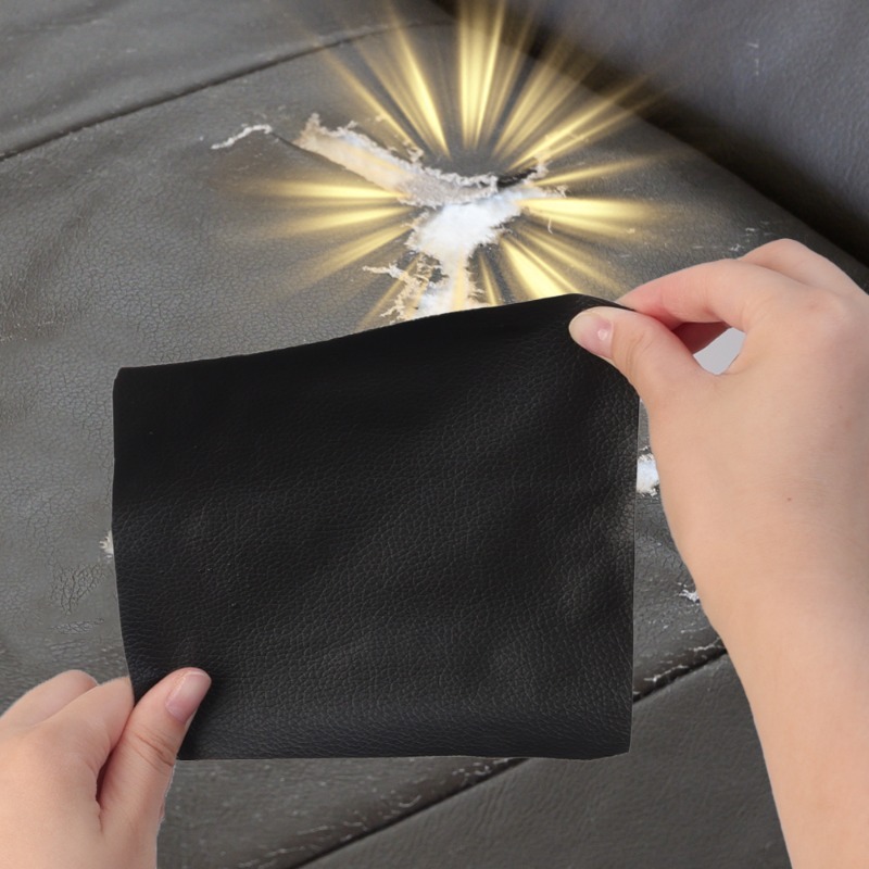 Self Adhesive Leather Repair Tape, Waterproof Patches For Sofa, Car Seats & Furniture dark Gray